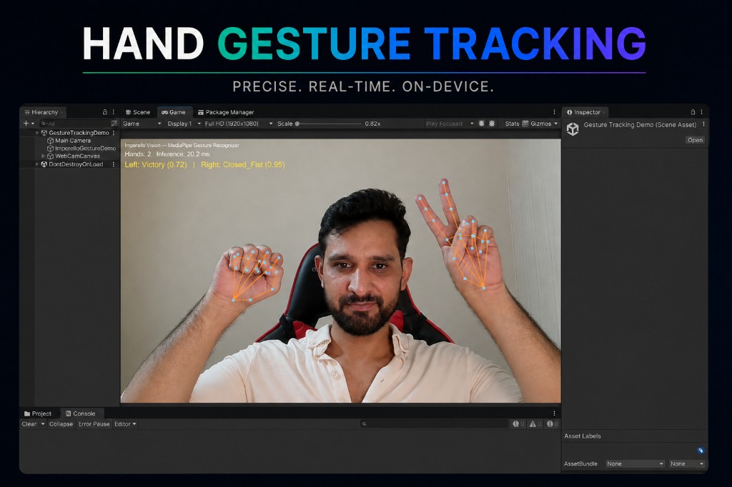 Imperello MediaPipe SDK - hand gesture tracking
